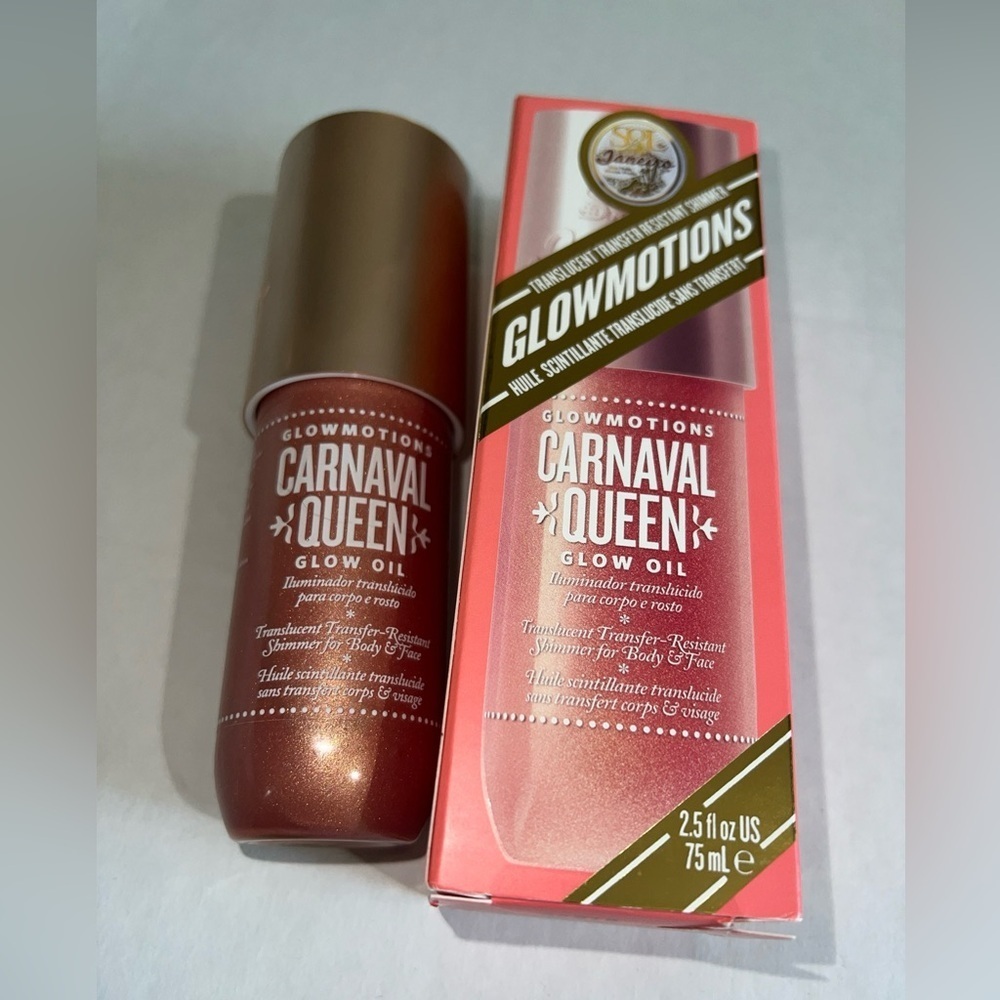 NWB GLOWMOTIONS Limited Edition Glowmotions Glow Body Oil in Carnaval Queen - Picture 2 of 8